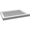 Ekena Millwork Vertical Surface Mount PVC Gable Vent: Functional, w/ 2"W x 2"P Brickmould Sill Frame, 26"W x 20"H GVPVE26X2003SF - alternate 4